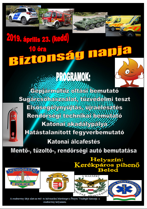 Biztonsag napja plakat