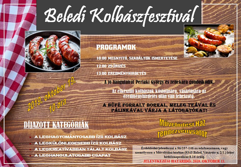 Kolbasz fesztival plakat